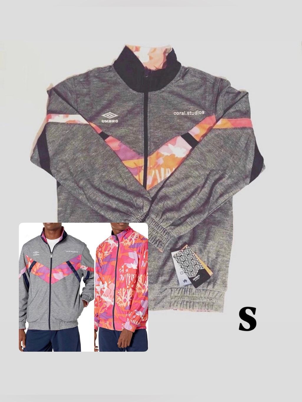 Umbro X Coral Studios Reversible Jacket Men's Size S